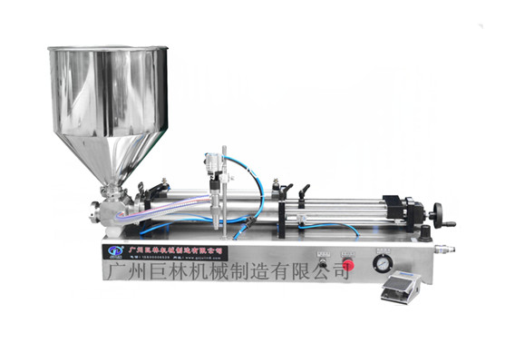 GF-1000半自動(dòng)帶桶膏體灌裝機    